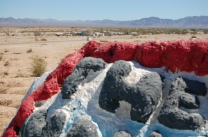 Beyond, to the east, the netherworld of Slab City beckons.